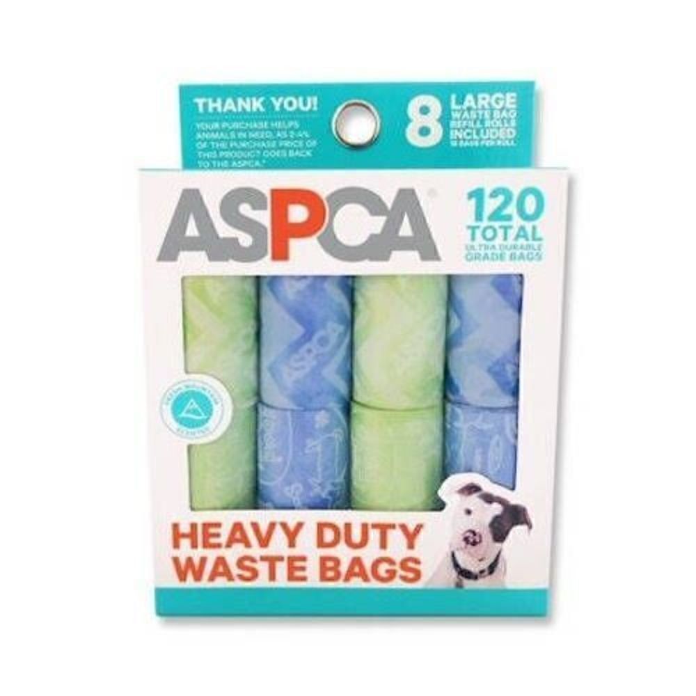 ASPCA Fresh Mountain Scented Heavy Duty Pet Waste Bags 120 count, Doodle Print